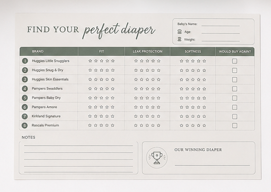 Comparison scorecard